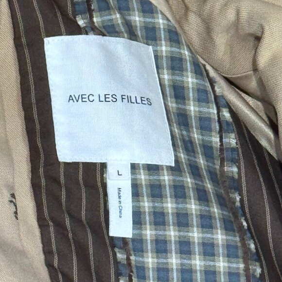 AVEC LES FILLES Cotton Blend Embroidered Equine Horses Twee Trench Coat - Picture 8 of 15